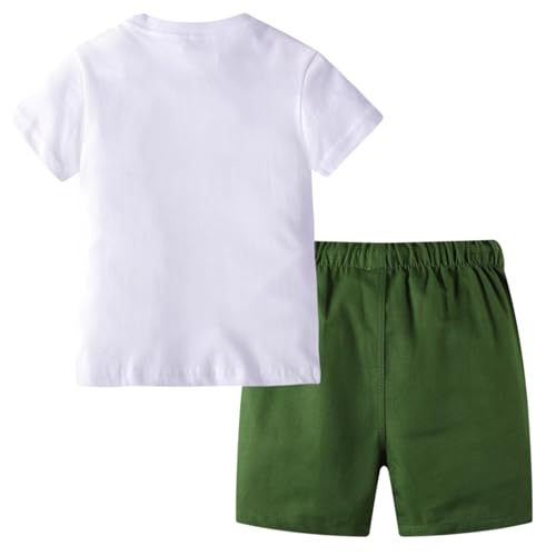 Toddler Boy Clothes Kids Summer Cotton Outfits Shirt Short Sets Size 2-72