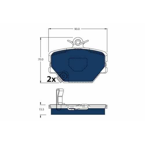 TRW garnitures de frein de précision GDB1365BTE pour Smart Fortwo - 2