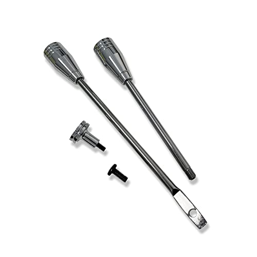 Demotor Performance 28" Tilt Manual Steering Column With 9-Hole Wheel Adapter No Key Natural Finish #TOP5