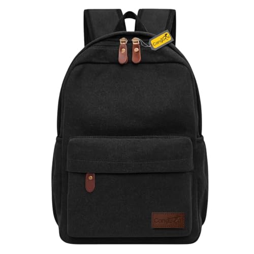Mochila Masculina Feminina De Lona Urbana Prática Reforçada Trabalho Escolar Passeio Dia a Dia Resistente (Preto)