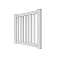 Barrette Outdoor Living 73030537 T 42” Vinyl Rail Gate Kit with Square Balusters, White