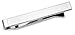 Tie Bar Pin Skinny Width 1.5" Gift Boxed by Puentes Denver (Brushed Silver)