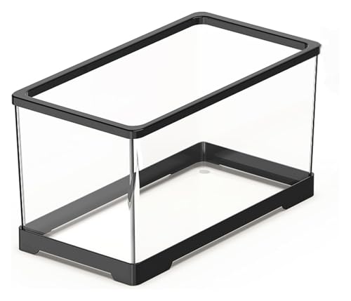 Acquario in acrilico trasparente per acquari da scrivania, di piccole dimensioni, perfetto per display acquatici decorativi