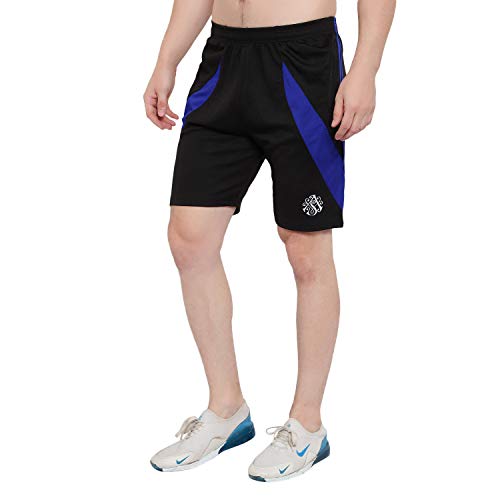 Image of Dia A Dia Men's Polycotton Running Sports Gym Shorts Pack of 4 (Black-Green-Orange-Yellow Free Size: 28-34 Inches)
