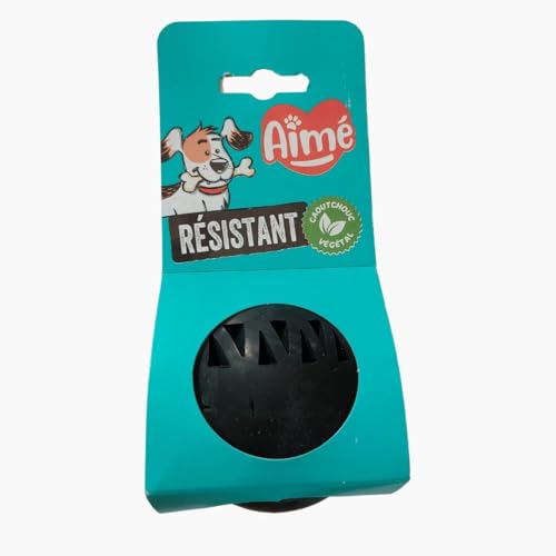 Aimé Dog Toy, Cronos Series, Toy for Dogs, Ball for Dogs, with a Container for Treats for Dogs, Vegetable and Natural, 8 cm