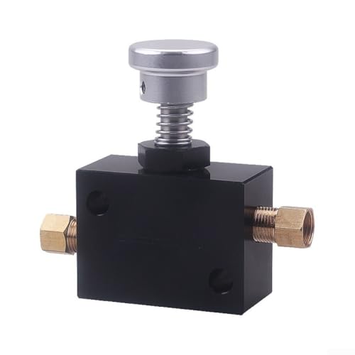 Válvula proporcionadora de freno de aluminio diseñada para sistemas de freno hidráulicos con soporte de presión, compatible con frenos de disco y tambor para un control fiable de la fuerza de freno