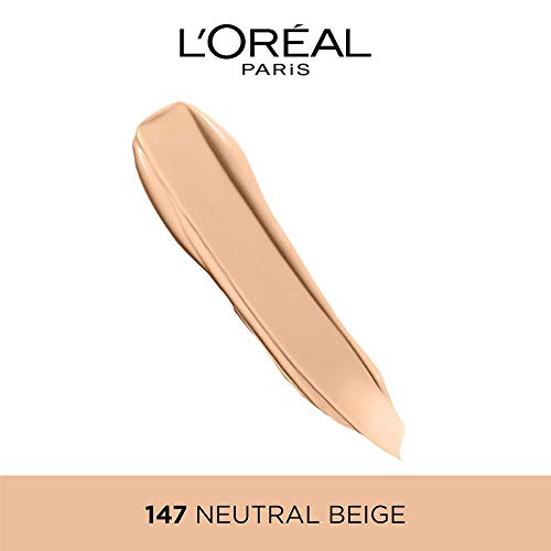 Image of L'Oreal Paris Liquid Foundation, Waterproof, Sweatproof and Heatproof, Oil-Control, Infallible 24H Matte Cover, 147 Neutral Beige, 35 ml (Pack of 2)