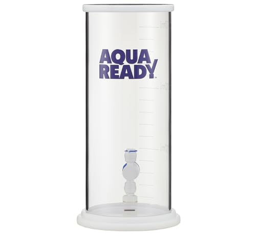 AquaReady DC-1 Acrylic Dosing Container Includes Quick Connect Fittings. Auto Top Off Reservoir, Low Profile Footprint 1.5L Capacity