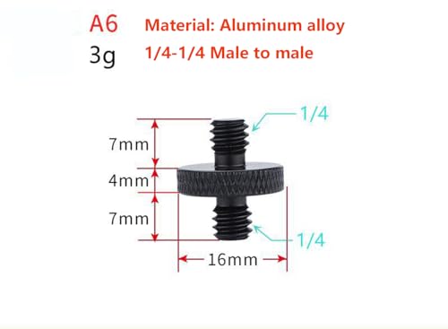 KASINshooting Kit de montaje adaptador de trípode flash de liberación rápida para micrófono de cámara, zapata caliente de 1/4 a 3/8 M5 M6 M8 macho hembra tornillos de rosca de conversión serie para Go - imagen 9