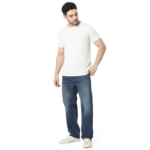 Image of Spykar Men's Renato Loose Fit Mid-Rise Casual Jeans