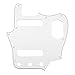 1Pcs Yootones 10-Hole Vintage Style Guitar Pickguard Compatible with Fender American Jaguar (3Ply White)