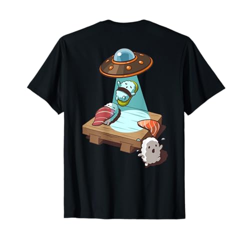 Sushi OVNI Abducción Alienígena Camiseta