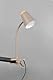 Reality Leuchten LED Klemmleuchte Pongo R25831143, Kunststoff Warm beige, Holznachbildung, inkl. 4.5 Watt LED, Flexarm