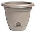 Bloem LP1683 Lucca Self Watering Planter w/Saucer 16" Pebble Stone