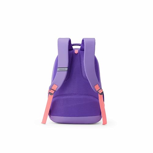 Image of American Tourister Lit | 36 Ltrs | 3 Compartments | Bottle Pocket | Ergonomic Padded Back Panel & Shoulder Straps | Secondary School Backpack | 1 Year International Warranty | Mauve Purple