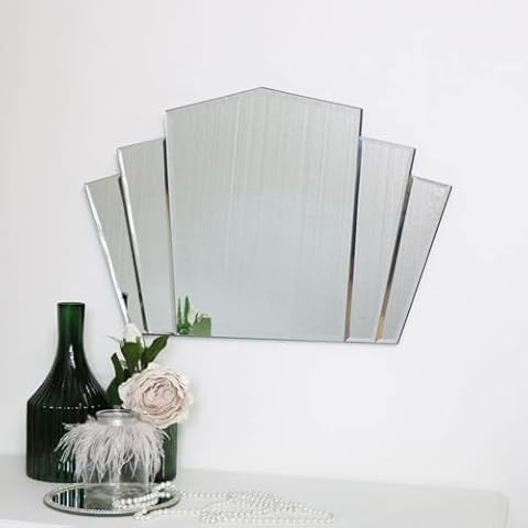 Melody Maison Art Deco Frameless Wall Mirror Cover