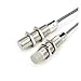 DQYEIGEQ M18 Industrial Flush Non-Flush NPN PNP Copper Tube Capacitive Sensor Switch(M18 Flush NPN NO-Sn:8mm)