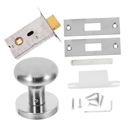 SEWACC Pomo de Puerta Invisible de Acero Inoxidable sin Llave para Dormitorio y Diseño Moderno y Rotación Fácil Instalación y Resistente