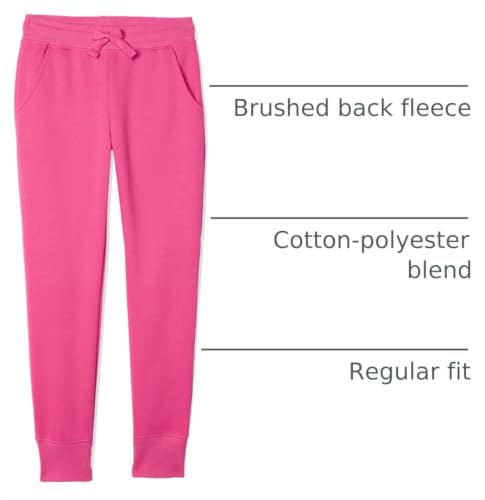 Image of Amazon Essentials Girls and Toddlers' Sweatpants with Elastic Waist and Drawstring, Multipacks