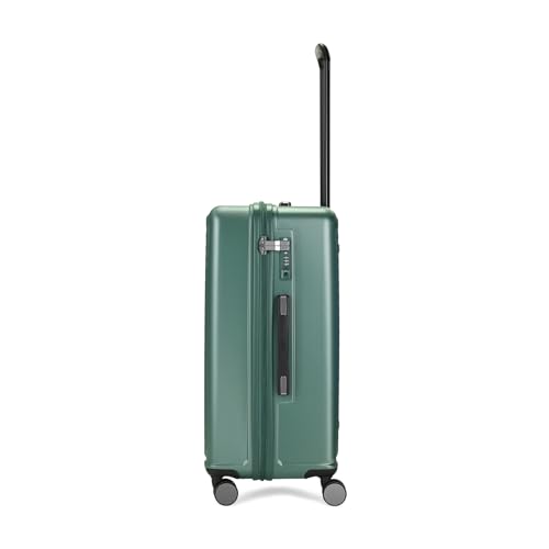 Image of Skybags Polycarbonate Trunk Check-in Trolley Bag, 68cm | Medium Double Spinner Hardsided Luggage with Smooth 8-Wheel & TSA Lock | Suitcase for Travel | 5-Year International Warranty (Green)