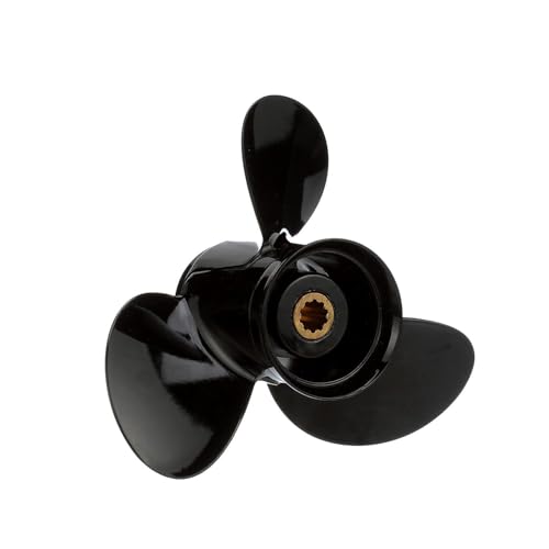 Image of Quicksilver Black Diamond 3-Blade Aluminum Propeller for Mercury and MerCruiser Engines