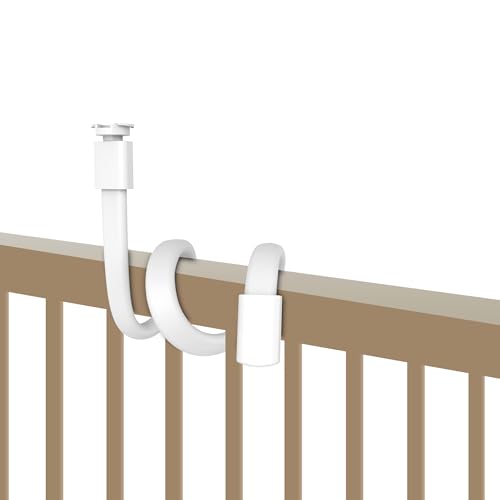 Image of HelloBaby Baby Monitor Mount for HB6550/ Pro/ HB6560/ HB65/ HB6339/ HB40/ HB6081/ HB66/ HB6351, 20 Inch Flexible Arm Bracket, Sturdy Camera Holder Attaches to Crib Cot Shelves, No Tools or Wall Damage