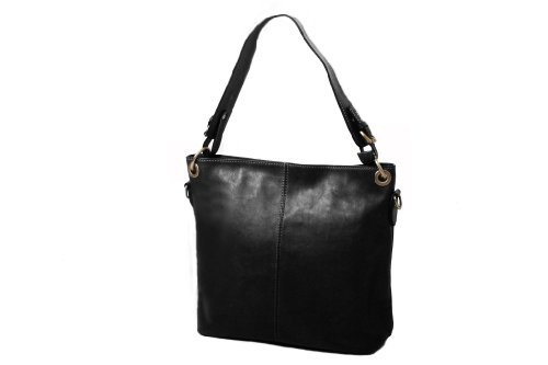 Sac à main Katana cuir de vachette gras vintage marron