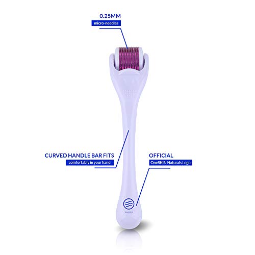 Derma Roller Kit 0.25mm - Microneedle Roller for Face and Body 540 Titanium Micro Needles - Best Hydration + Moisture Roller Only