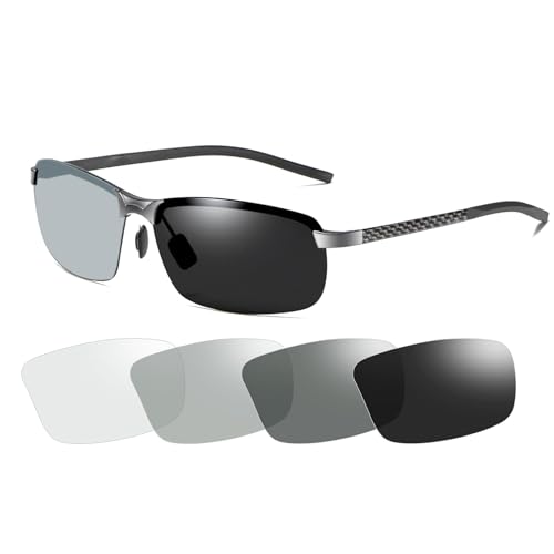 YIMI Polarized Photochromic Driving z87 Sunglasses For Men Women Day and Night safety glasses