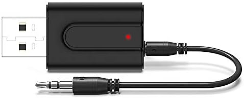 Bluetooth V5.0 Transmitter Receiver, 2 in 1 Transmitter Receiver Portable Wireless Bluetooth Adapter with 3.5mm Audio...