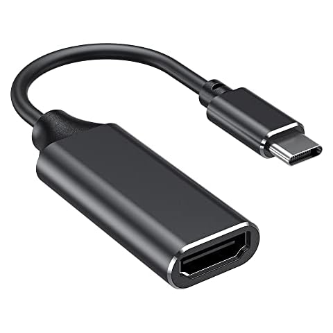 USB C to HDMI Adapter, Type c to HDMI 4K Adapter (Thunderbolt 3 Compatible) with Video Audio Output for MacBook Pro 2018/2017/2016, Samsung Note 9/S9/Note 8/S8, Huawei Mate 20 and More (Black) Cover
