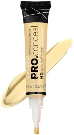 L.A. Girl Pro Conceal HD Concealer, Light Yellow Corrector, 0.28 Ounce (GC995)
