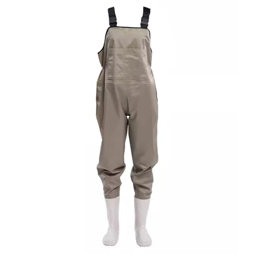 KPHYMOD Women Chest Waders, Fishing Hunting Hip Waders Hip Boots, Thick Beef Tendon Sole Lightweight Waterproof Bootfoot(6)