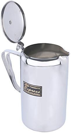 Stainless Steel Water Jug with Hinged Lid, Mirror Finish, 1500 ML, Tableware