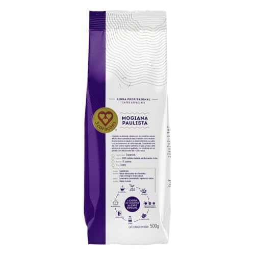 CAFÉ 3 CORAÇÕES EM GRÃOS RITUAIS MOGIANA PAULISTA 500g