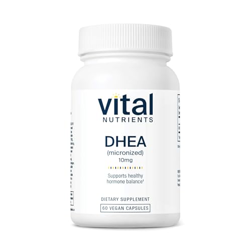 Vital Nutrients DHEA 10mg | Vegan Micronized DHEA Supplement for Women & Men | Supports Hormone