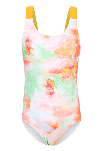 Image of Girls One Piece Swimsuits Tie Dye Bathing Suit for Girls Hawaiian Swimwear 3-16 Years
