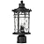 NAXTTII Outdoor Post Light Hardwired Waterproof Aluminum Pole Light Fixture with Water Ripple Glass Exterior Lamp Post Lantern for Garden Yard Patio Pathway 14.6 Inch E26 Socket