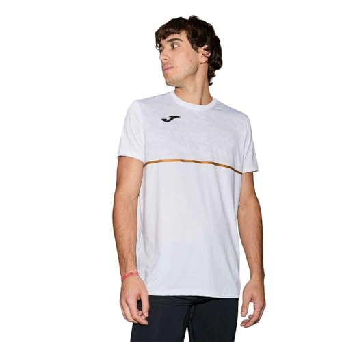 Joma Camiseta de Running para Hombre, XS - 3XL, Tejido Transpirable con tecnología Micro-Mesh – Ajuste Deportivo - Record III