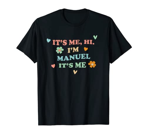 Groovy It's Hi Me - Manual divertido con nombre personalizado Camiseta