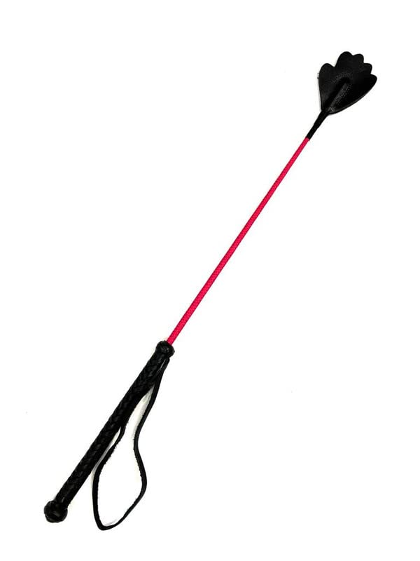 Pets Triangle 24 Inches Genuine Leather Dog Stick Whip in Paw Shape for Dog Training Morning Walk (Fuchsia) (B0BHM96KW3) Amazon Price History, Amazon Price Tracker