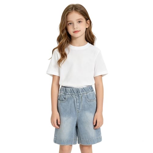 Shorts en jean pour filles léger et sa coupe 5 plis décontractée