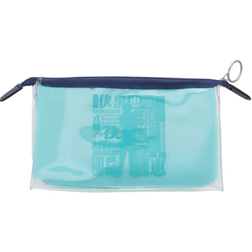 Image of SUN-STAR Jujutsu Kaisen, Gusset Clear Pouch mitte Large Capacity, for Pencil Case and Cosmetic Pouch, W7.5 x H3.9 x D2.4inch (19 x 10 x 6cm)