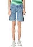 s oliver mode 2017  s.Oliver RED LABEL Damen Smart Bermuda: Used-Look Shorts blue denim stretch 38