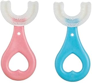 Fynxther U Shaped Baby Toothbrush for Kids multi color-picture-26