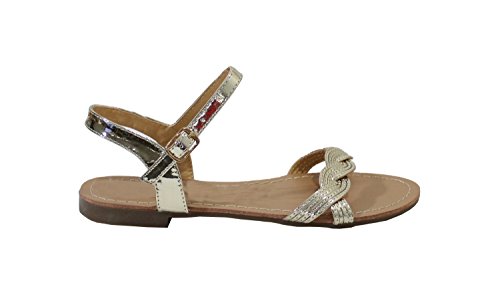 By Shoes Sandalo piatto in pelle scamosciata da