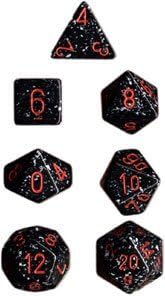 Chessex TRPG dice / dice Speckled Polyhedral polyhedron Space 7 pieces japan import
