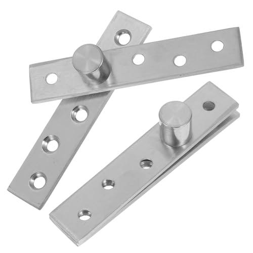 2pcs 360 Degree Rotation Hidden Door Hinge Stainless Steel
