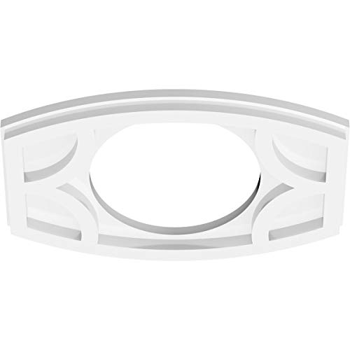 Image of Ekena Millwork CMP12X8KY-06000 Kailey Architectural Grade PVC Contemporary Urethane Ceiling Medallions 12 inchW x 8 inchH x 6 inchID x 6 1 /2 inchC x 1 inchP