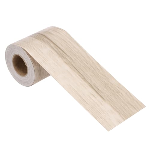 Image of MECCANIXITY Wood Grain Repair Tape, 2 Inch x 33 Feet Self Adhesive Wood Grain Tape Multi-Purpose Wallpaper Border Trim for Furniture Floors Windows Doors Tables Home DIY Projects, Cream